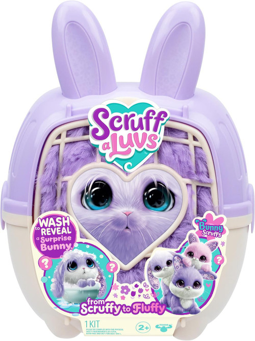 Scruffaluff Little Live Pets Scruff A Luvs Bunny Scruffs PURPLE Plush Surprise ...