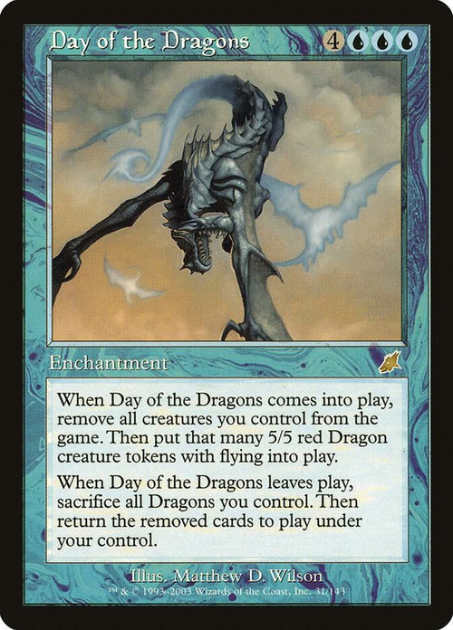 Magic The Gathering Scourge Single Card Rare Day of the Dragons 31