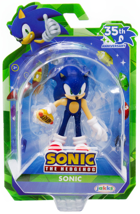 ソニック　フィギュア　jakks 2.5インチ Sonic The Hedgehog 35th Anniversary Sonic 2.5 Mini Figure Jakks