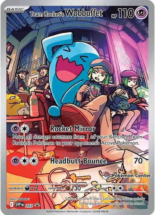 Pokemon Scarlet Violet Single Card Promo Team Rockets Wobbuffet SVP203 ...