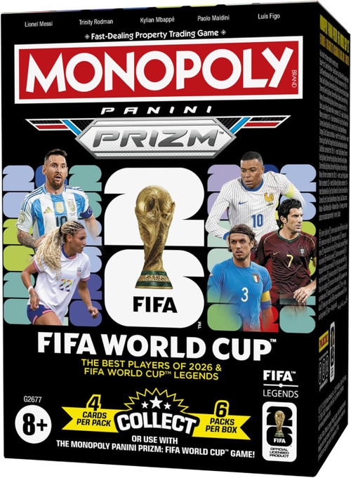 FIFA World Cup Monopoly 2026 Prizm Trading Card BLASTER Box 6