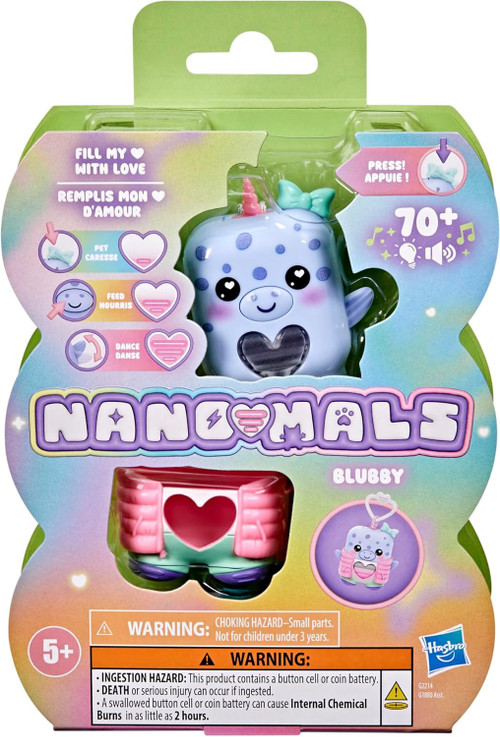 Nanomals Blubby Narwhal Virtual Pet Hasbro - ToyWiz