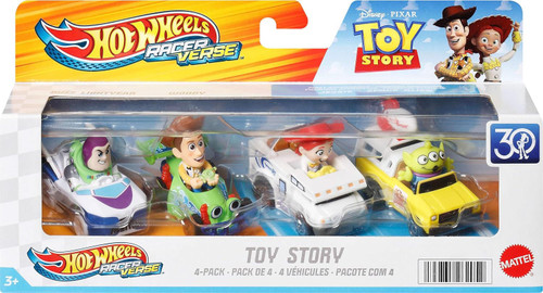 Hot Wheels RacerVerse Disney Pixar Toy Story Buzz Lightyear, Woody