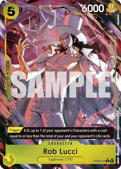 lucci deck one piece tcg THIS IS STILL GREAT! - Rob Deck Profile (EB02) Give up to 1 of your opponents Characters 1 cost during this turn. One Piece Trading Card Game