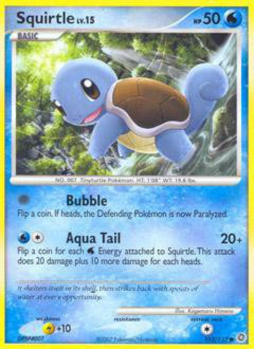 Pokemon Diamond & Pearl Secret Wonders Common Squirtle #112 Lightly Played、ToyWiz、kayou