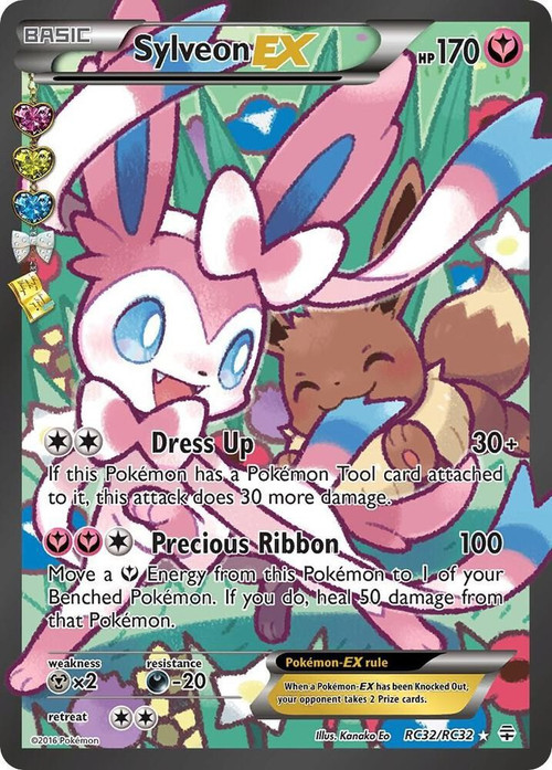 Pokemon X & Y Generations Radiant Collection Ultra Rare Sylveon EX RC32 Lightly Played、ToyWiz、kayou
