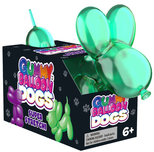 Balloon Dogs Stretchi GUMMY Squishy Toy 1 RANDOM Color、ToyWiz、kayou