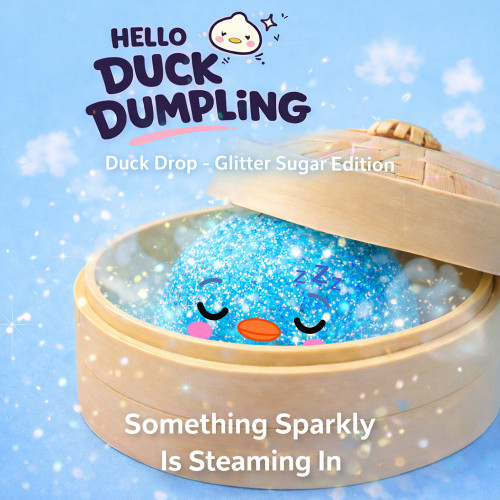 Hello Duck Dumpling Mini GLITTER SUGAR 2-Inch Mystery Pack 1 RANDOM Dumpling、ToyWiz、kayou