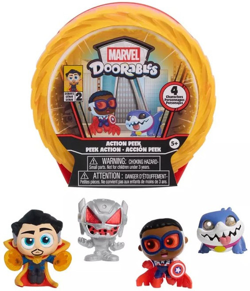 Marvel Doorables Action Peek Series 4 Mystery Figure 4-Pack 4 RANDOM Figures、ToyWiz、kayou