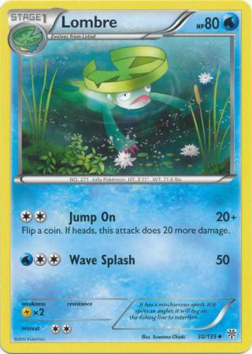 Pokemon Trading Card Game Black & White Plasma Storm Uncommon Lombre #30 Lightly Played、ToyWiz、kayou