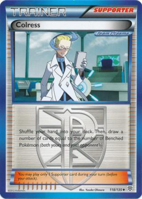 Pokemon Trading Card Game Black & White Plasma Storm Uncommon Colress #118 Lightly Played、ToyWiz、kayou