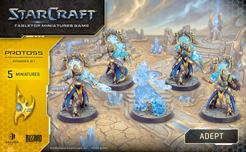 StarCraft Tabletop Miniatures Game Protoss - Adept Miniature Set