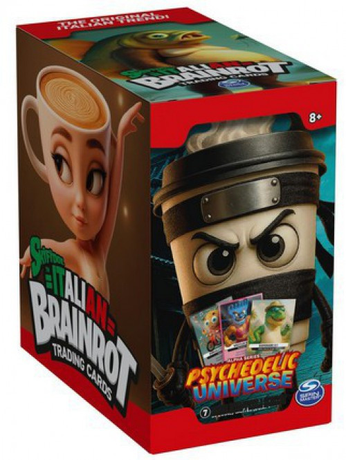 Italian Brainrot Mystery Trading Card Game Alpha Series Psychedelic Universe Booster Box 24 Packs, 7 Cards Per Pack、ToyWiz、kayou