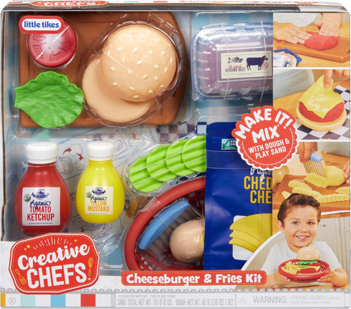 Little Tikes Creative Chefs Cheeseburger & Fries Kis Playset、ToyWiz、kayou