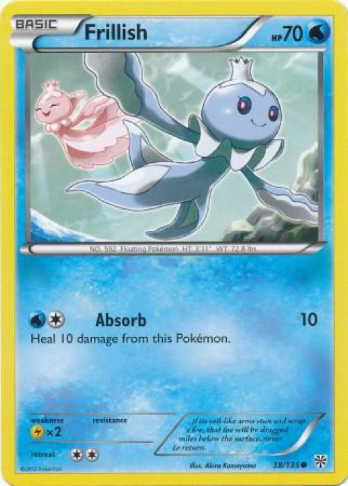 Pokemon Trading Card Game Black & White Plasma Storm Reverse Holo Frillish #38 Lightly Played、ToyWiz、kayou