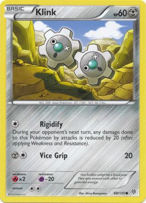 Pokemon Trading Card Game Black & White Plasma Storm Reverse Holo Klink #88 Lightly Played、ToyWiz、kayou