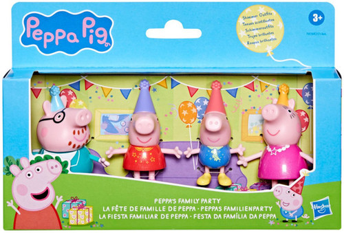 Peppa Pig Peppa's Family Party 2.5-Inch Figure 4-Pack、ToyWiz、kayou
