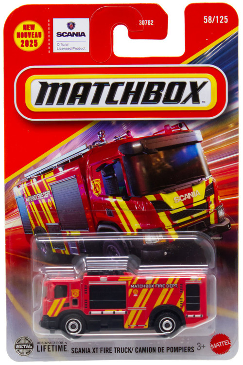 Matchbox Scania XT Fire Truck Diecast Car Mattel - ToyWiz