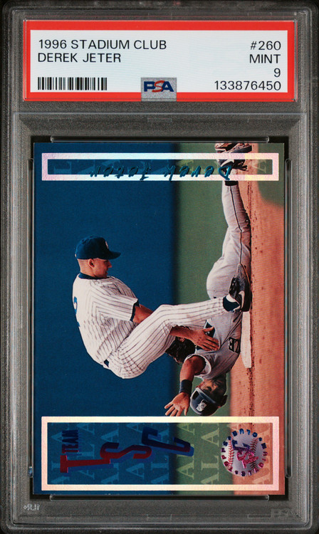 MLB 1996 Stadium Club Single Card Derek Jeter 260 PSA 9 - ToyWiz