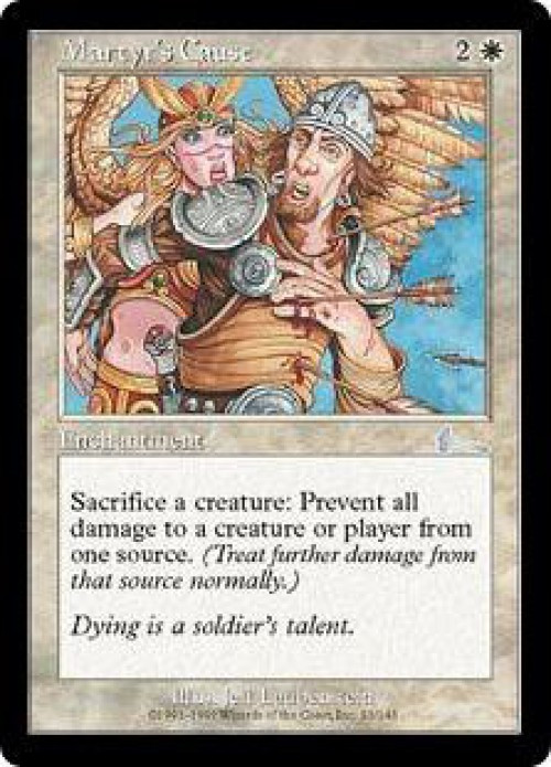 MtG Urza's Legacy Uncommon Martyr's Cause #13 Moderately Played、ToyWiz、kayou