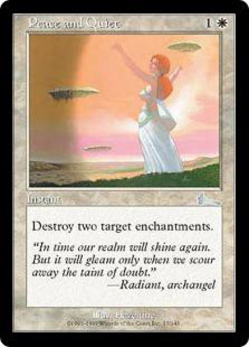 MtG Urza's Legacy Uncommon Peace and Quiet #17 Lightly Played、ToyWiz、kayou