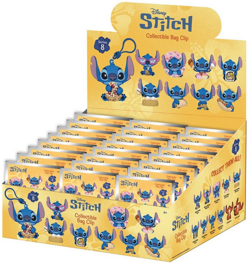 Disney 3D Figural Keyring Lilo & Stitch Series 8 2-Inch Mystery Box 24 Packs、ToyWiz、kayou