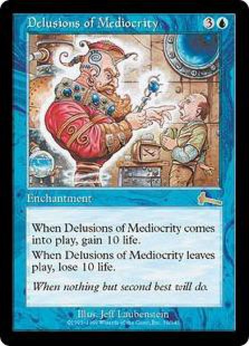 MtG Urza's Legacy Rare Delusions of Mediocrity #30 Lightly Played、ToyWiz、kayou