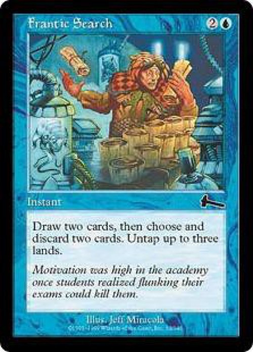 MtG Urza's Legacy Common Frantic Search #32 Lightly Played、ToyWiz、kayou