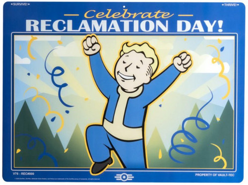 Fallout Reclamation Day Metal Sign、ToyWiz、kayou