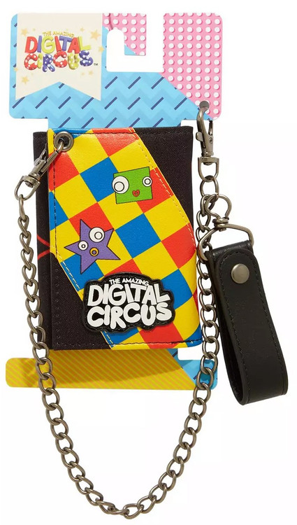 The Amazing Digital Circus Jax Gloinks Trifold Wallet with Chain