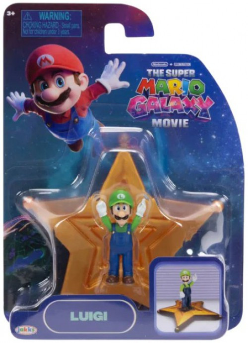 Super Mario Galaxy Movie Luigi 1.5 Mini Figure Jakks Pacific - ToyWiz