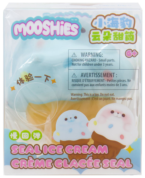 Fluffmellies Seal Ice Cream BLUE Squeeze Toy、ToyWiz、kayou