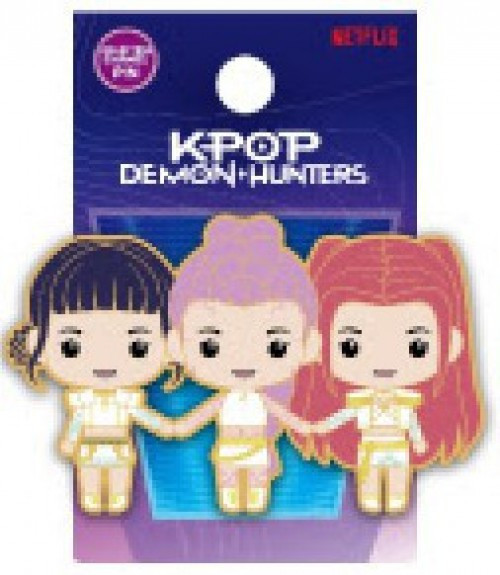 KPop Demon Hunters Rumi, Zoey & Mira Collectible Enamel Pin、ToyWiz、kayou
