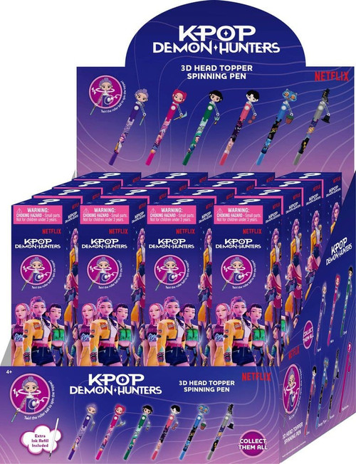 3D Head Topper Spinning Pen KPop Demon Hunters Mystery Box 16 Packs (Pre-Order ships September)、ToyWiz、kayou
