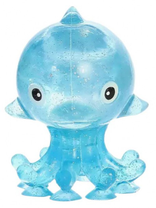 Squishy Little Suckers Sealife LIGHT BLUE 3 Suction Squeezy Toy
