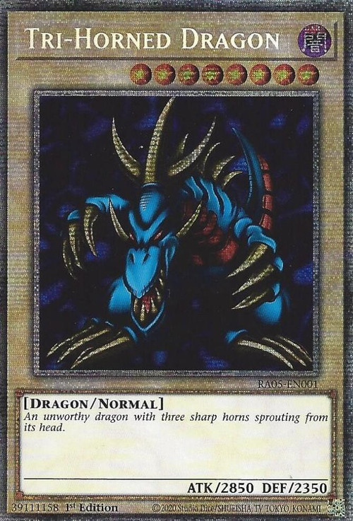 遊戯王Tri-Horned Dragon Ultra Rare【Mint】① YuGiOh Trading Card Game Rarity Collection 5 Single Card Starlight