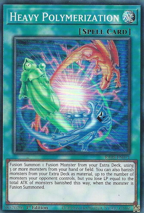 yugioh polymerization anime card YU-GI-OH! - (YGLD-ENC28) - Yugi's Legendary Decks - 1st Edition Oh trading and collectible card game (TCG/CCG) Polymerization (anime Art) - Parallel