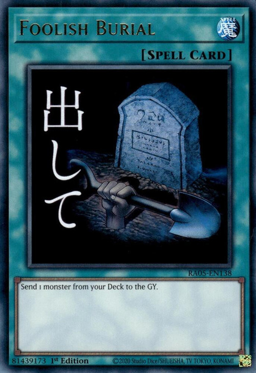 yugioh cards like foolish burial LART-EN016 Ultra Rare Near Mint An individual card from the Yu Extra deck monsters with foolish