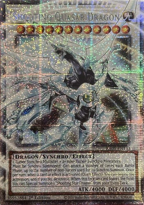 quasar yugioh deck Card Cosmic Dragon DUNE-KR037 Korean Ver Ultra Rare  K-TCG Mint / near mint condition trading card Current Quasar Deck, write up