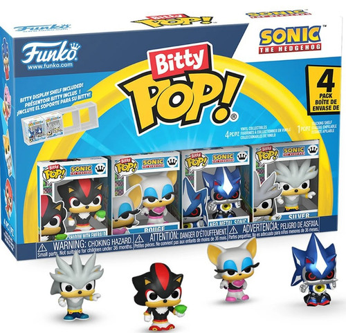 Funko Sonic the Hedgehog Bitty POP! Shadow Micro Figure 4-Pack、ToyWiz、kayou