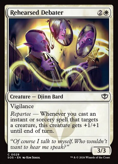 MtG Secrets of Strixhaven Common Rehearsed Debater #29、ToyWiz、kayou