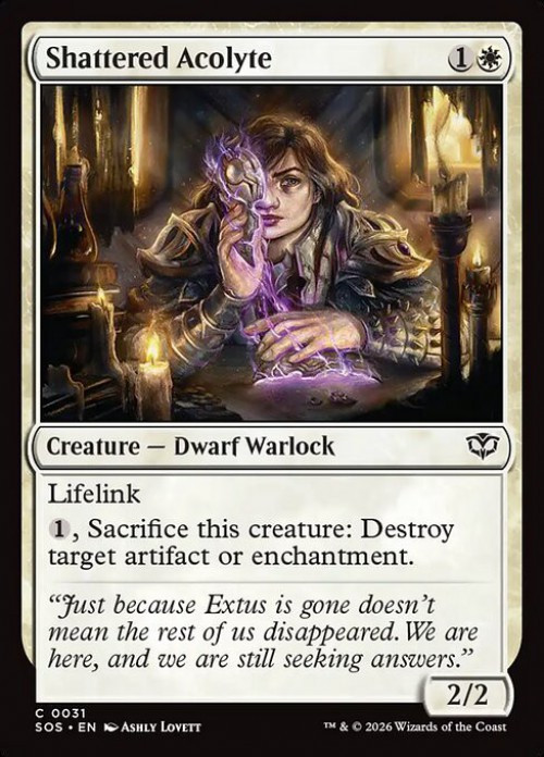 MtG Secrets of Strixhaven Common Shattered Acolyte #31、ToyWiz、kayou