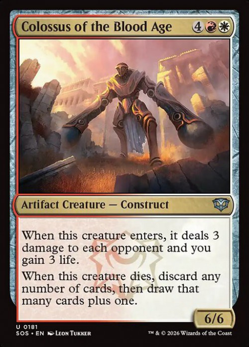 MtG Secrets of Strixhaven Uncommon Colossus of the Blood Age #181、ToyWiz、kayou