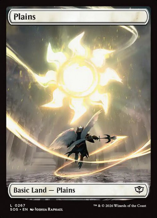 mtg plains cards (272) [Phyrexia: All Will Be One]  Card Citadel size trading card sleeve Plains - Set of 3