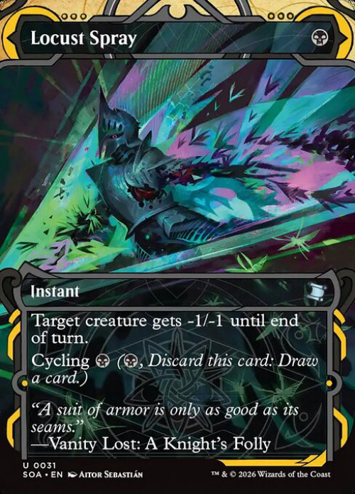 MtG Secrets of Strixhaven Mystical Archive Uncommon Locust Spray #31、ToyWiz、kayou