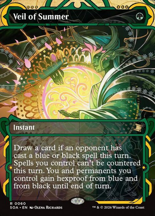 MtG Secrets of Strixhaven Mystical Archive Rare Veil of Summer #60、ToyWiz、kayou