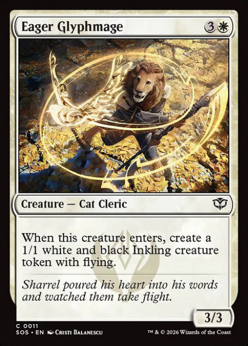 Magic The Gathering Secrets of Strixhaven Single Card Common Eager