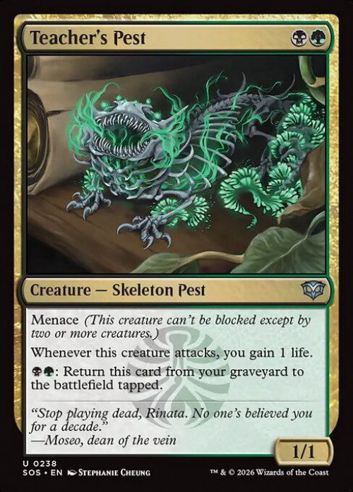 MtG Secrets of Strixhaven Uncommon FOIL Teacher's Pest #238、ToyWiz、kayou