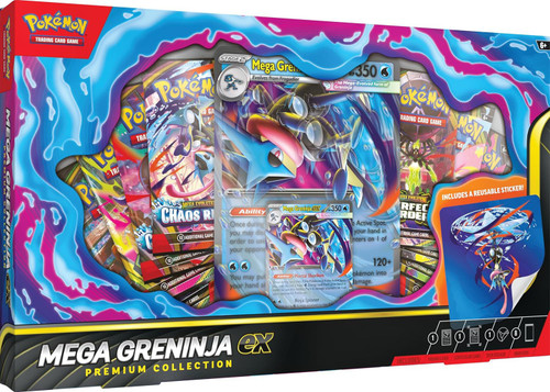 Pokemon Mega Greninja ex Premium Collection 8 Booster Packs, Promo Card  More Pokemon USA - ToyWiz