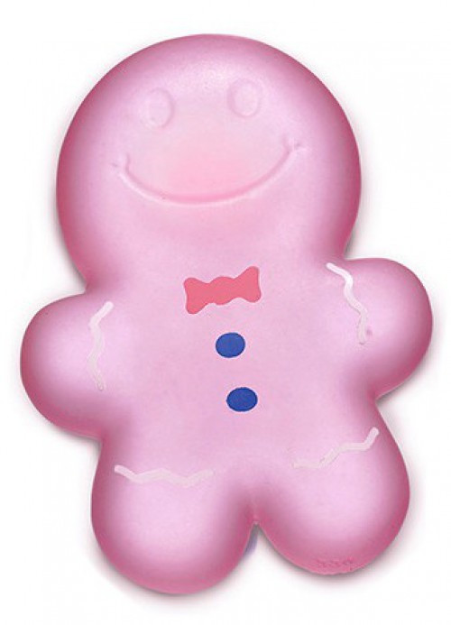 Super Duper Sugar Squisher Gingerbread Man PINK Squish Toy、ToyWiz、kayou
